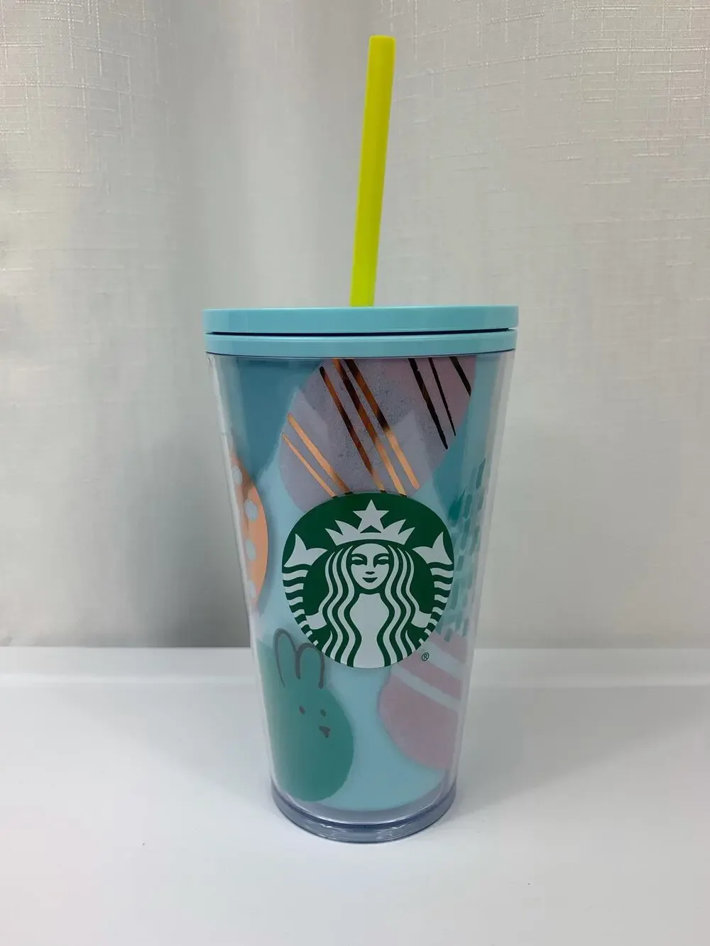 50% OFF Starbucks Easter Tumbler Cold Drink 16 Oz 2020 Collectible Bunny Eggs